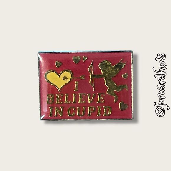 Bundle Sale 3 for $15 | Vintage 1987 “I Believe in Cupid” Pin - Picture 3 of 11